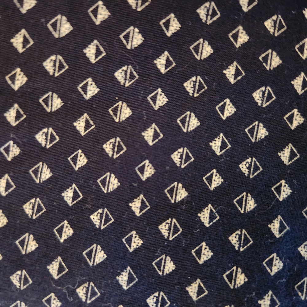 Navy Patterned Pants - Picture 3 of 6